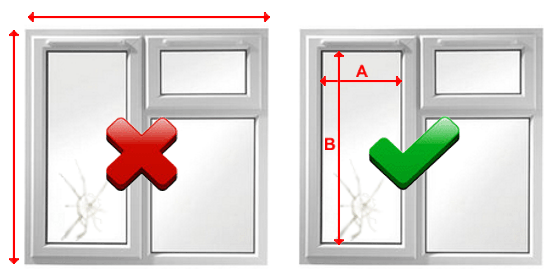 how to measure a window pane